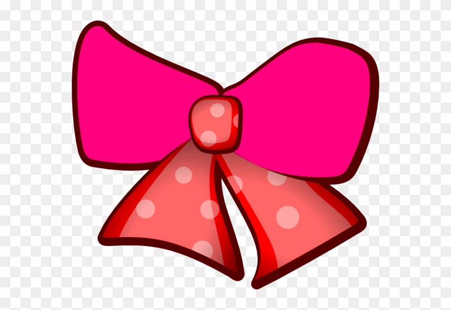 Pink bows clip art. Clipart bow hair bow