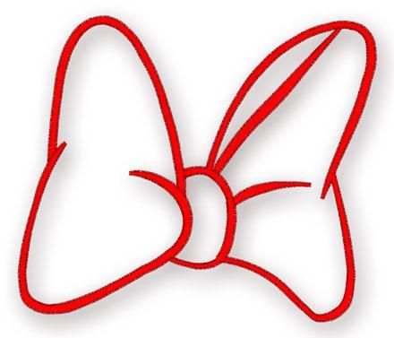 Bows clipart outline. Minnie mouse bow tattoo