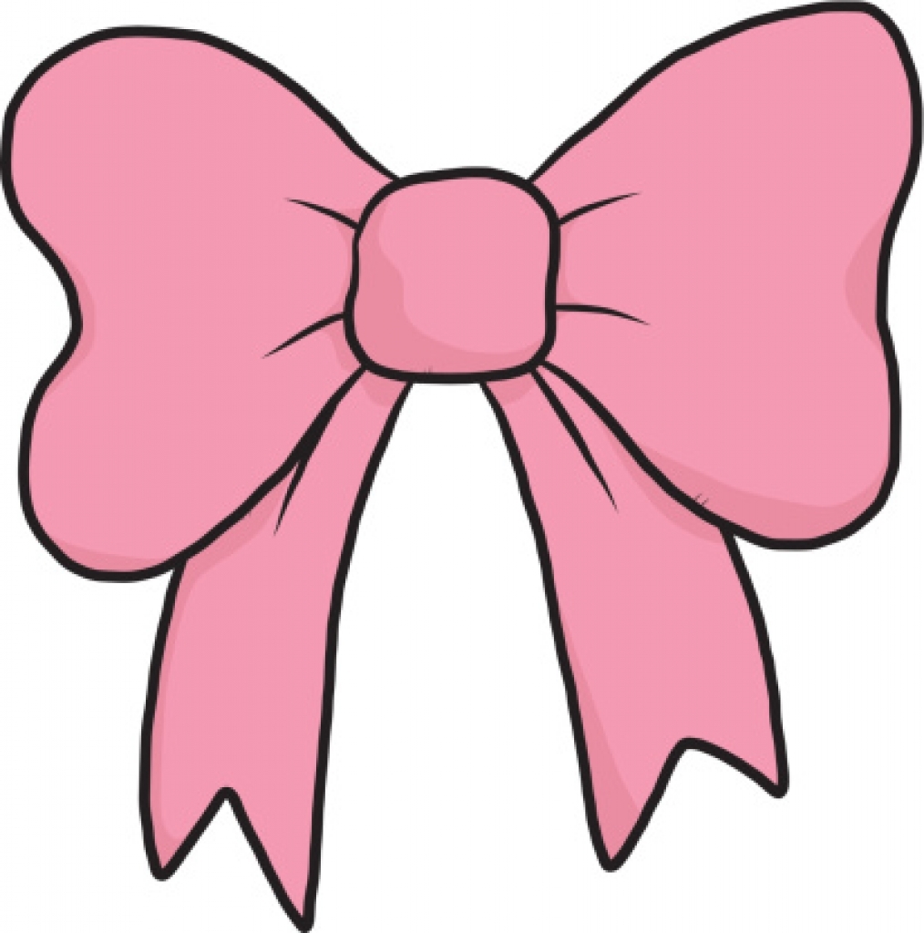 bows clipart pink