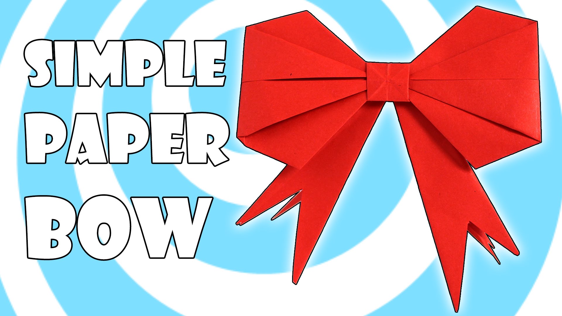 Origami gift bow ribbon. Bows clipart simple