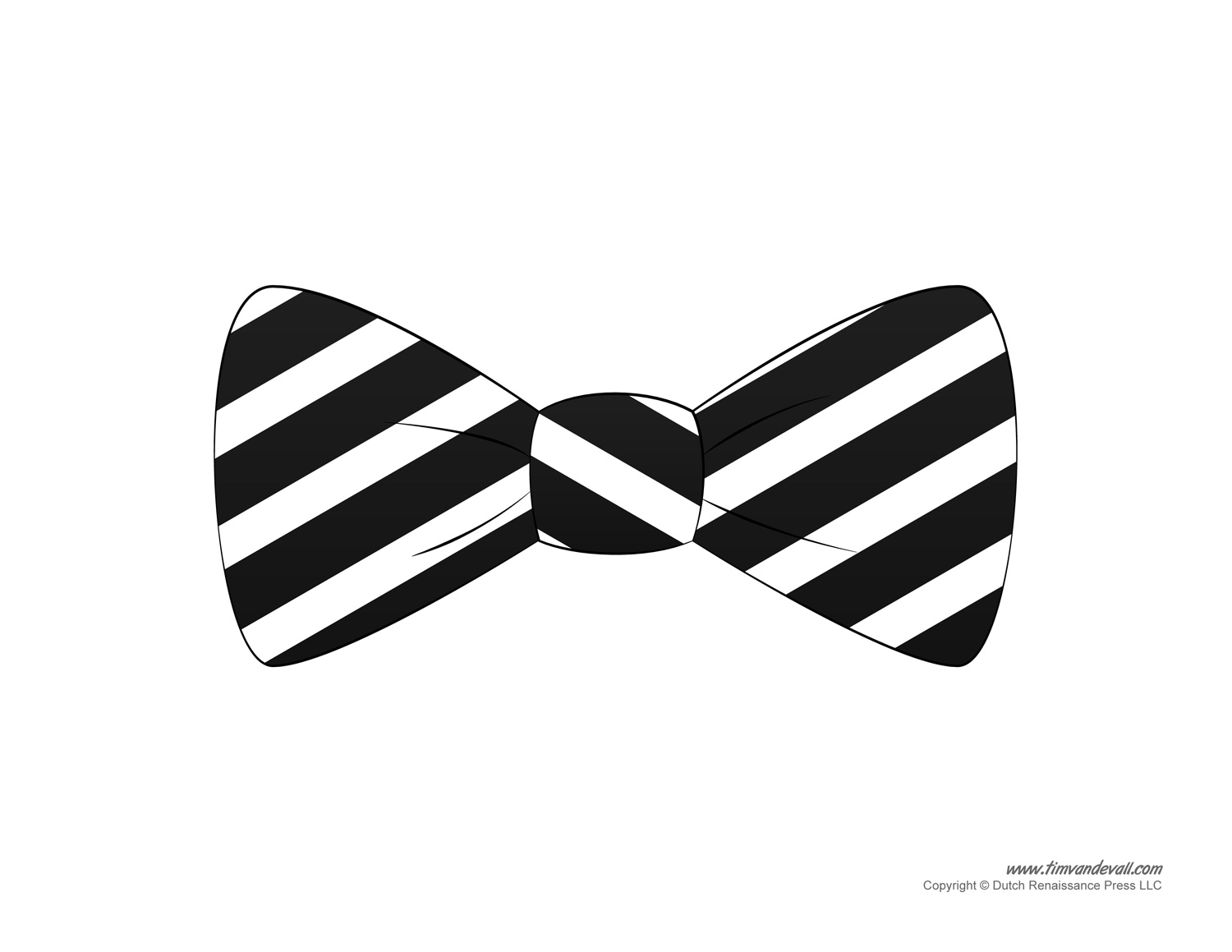 bowtie clipart black and white
