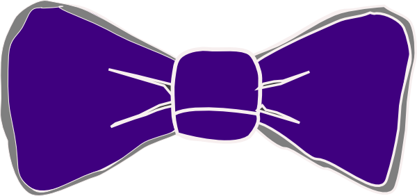 Purple bow tie . Bowtie clipart cartoon