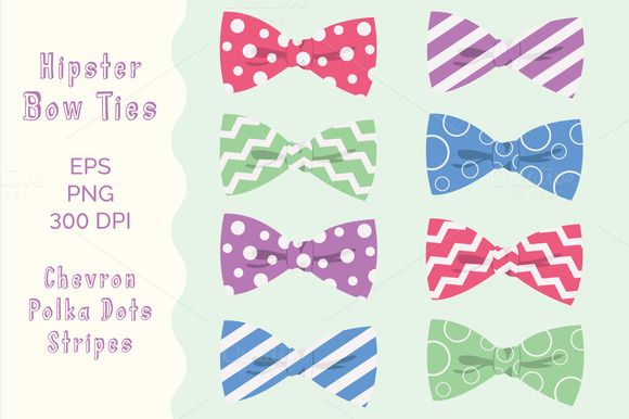 bowtie clipart hipster