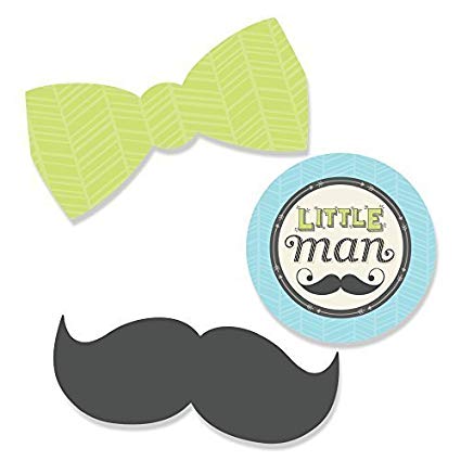 Bowtie clipart little man. Amazon com dashing mustache
