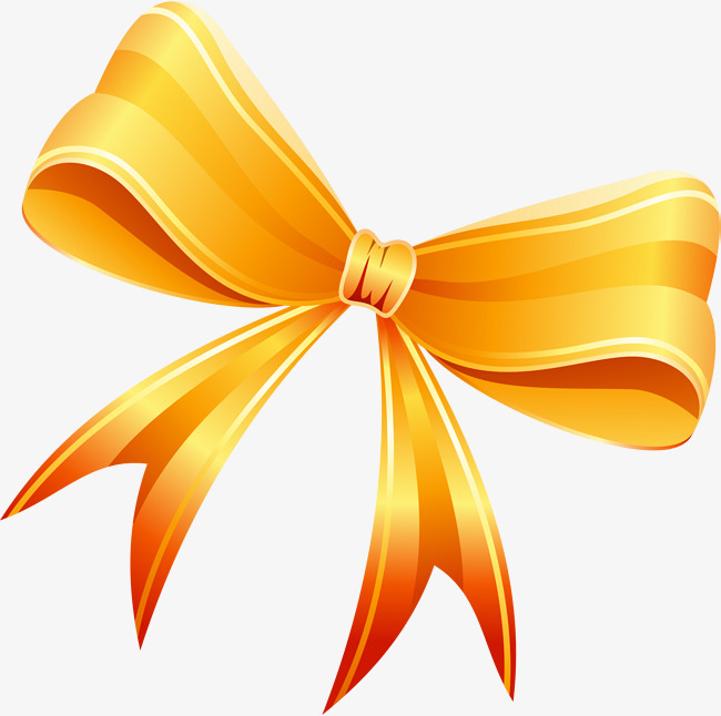 Bowtie clipart orange. Golden cartoon bow tie