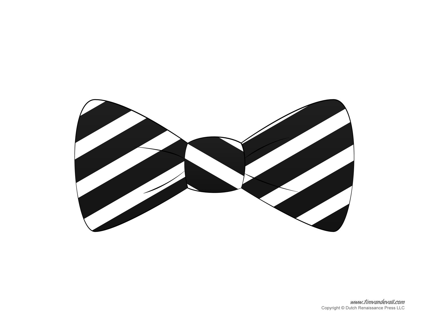 bowtie clipart outline