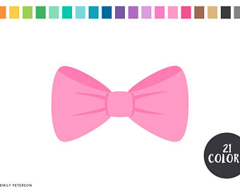 bowtie clipart pink bow