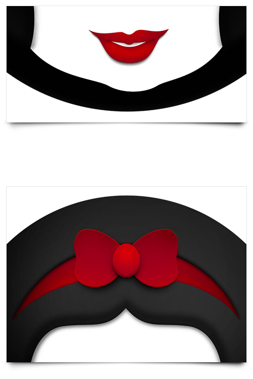 bowtie clipart snow white