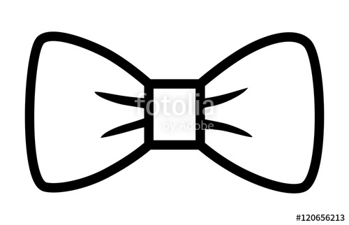 Bowtie clipart vector. Bow tie or fashion