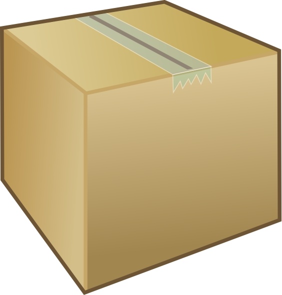 box clipart brown box