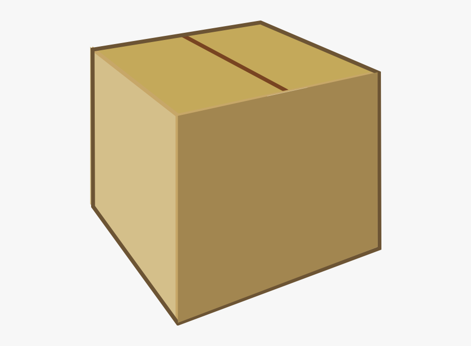 Cardboard clip boxes art. Box clipart closed box