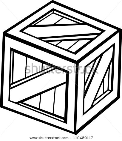 Box clipart crate. Wooden or stock panda