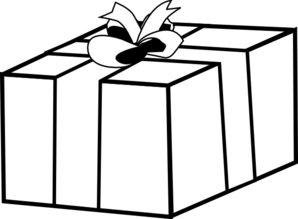 gift clipart present outline