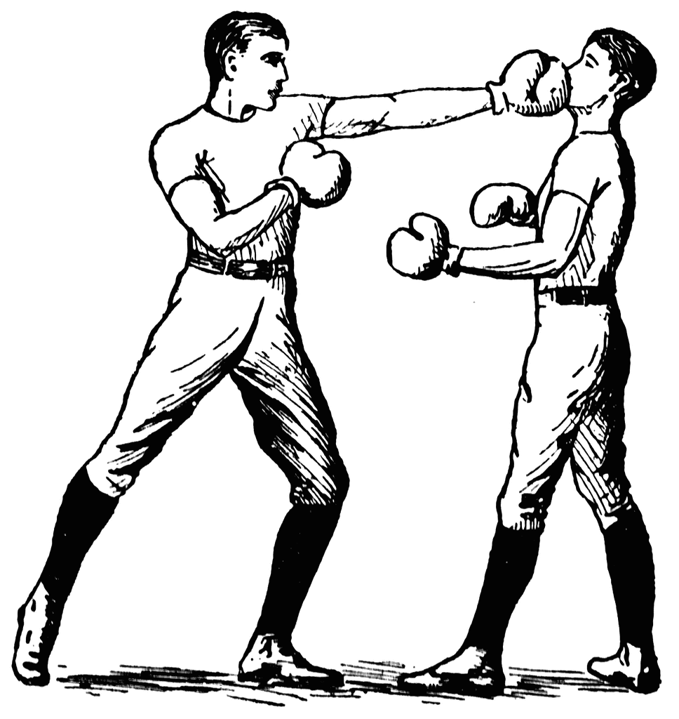 boxer clipart boxing man
