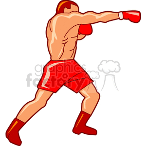 boxer clipart boxing player