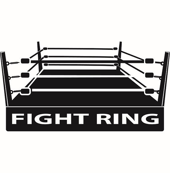 Gloves fight fighting match. Boxer clipart boxing ring