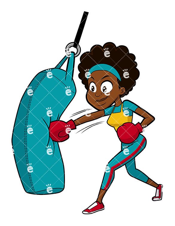 boxer clipart boxing training