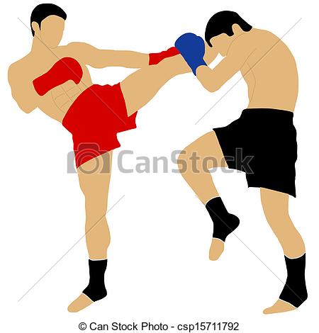 boxer clipart kickboxing