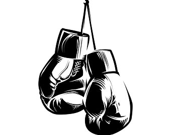 Boxer clipart logos. Boxing clip art etsy