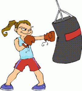 boxer clipart punching