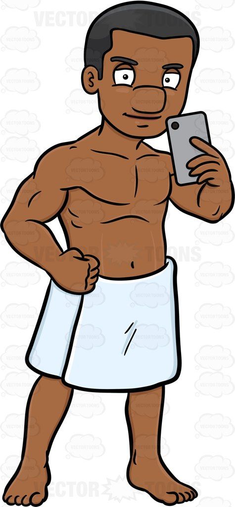 guy clipart shirtless guy