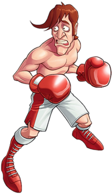 Boxer shirtless man