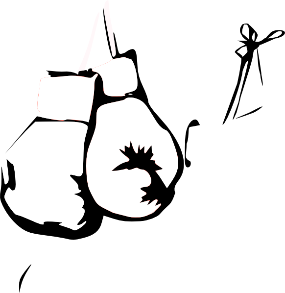 White boxing clip art. Gloves clipart svg