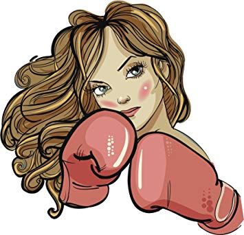 boxer clipart woman boxing
