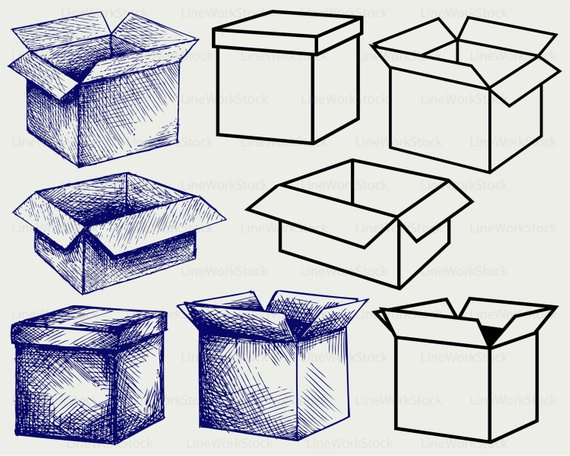 boxes clipart corrugated box