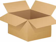 Cardboard box open png. Boxes clipart face