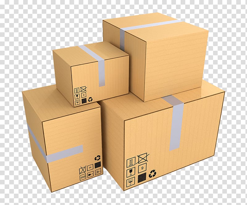 Boxes clipart shipping box. Brown cardboard paper mover