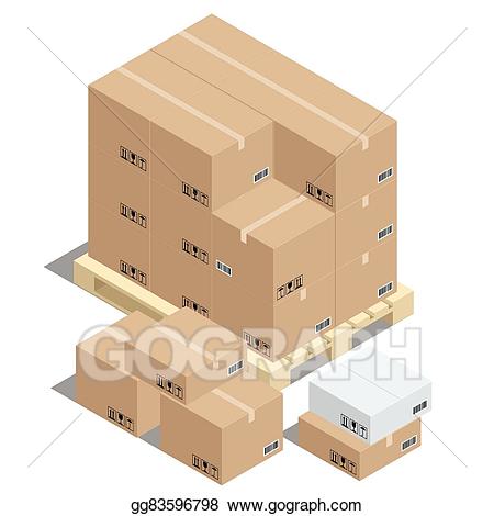 boxes clipart stacked box