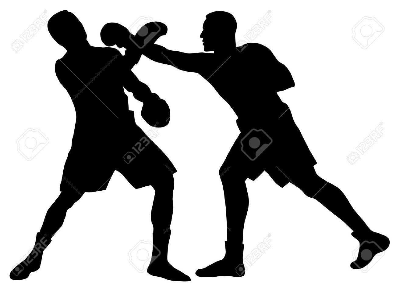 boxing clipart boxing player