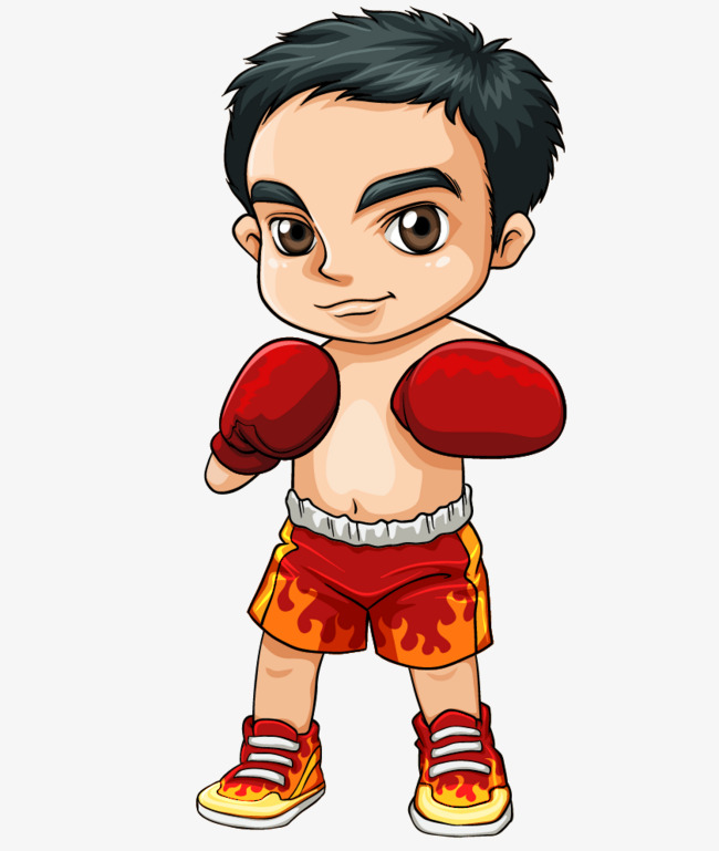 boxing clipart boy