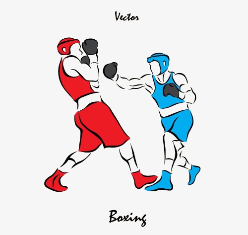 boxing clipart court
