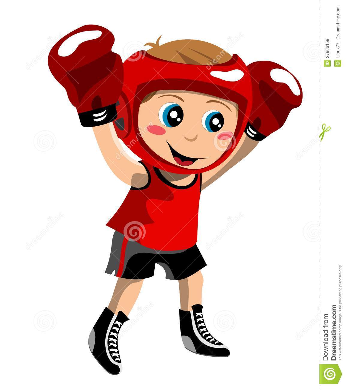  collection of girl. Boxing clipart cute