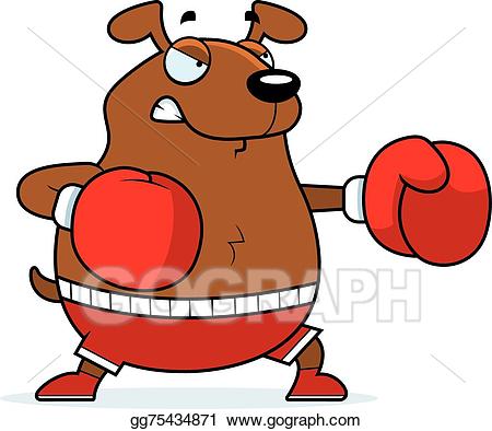 boxing clipart dog