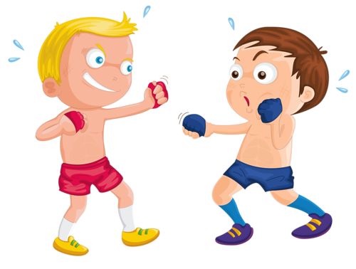 boxing clipart kids