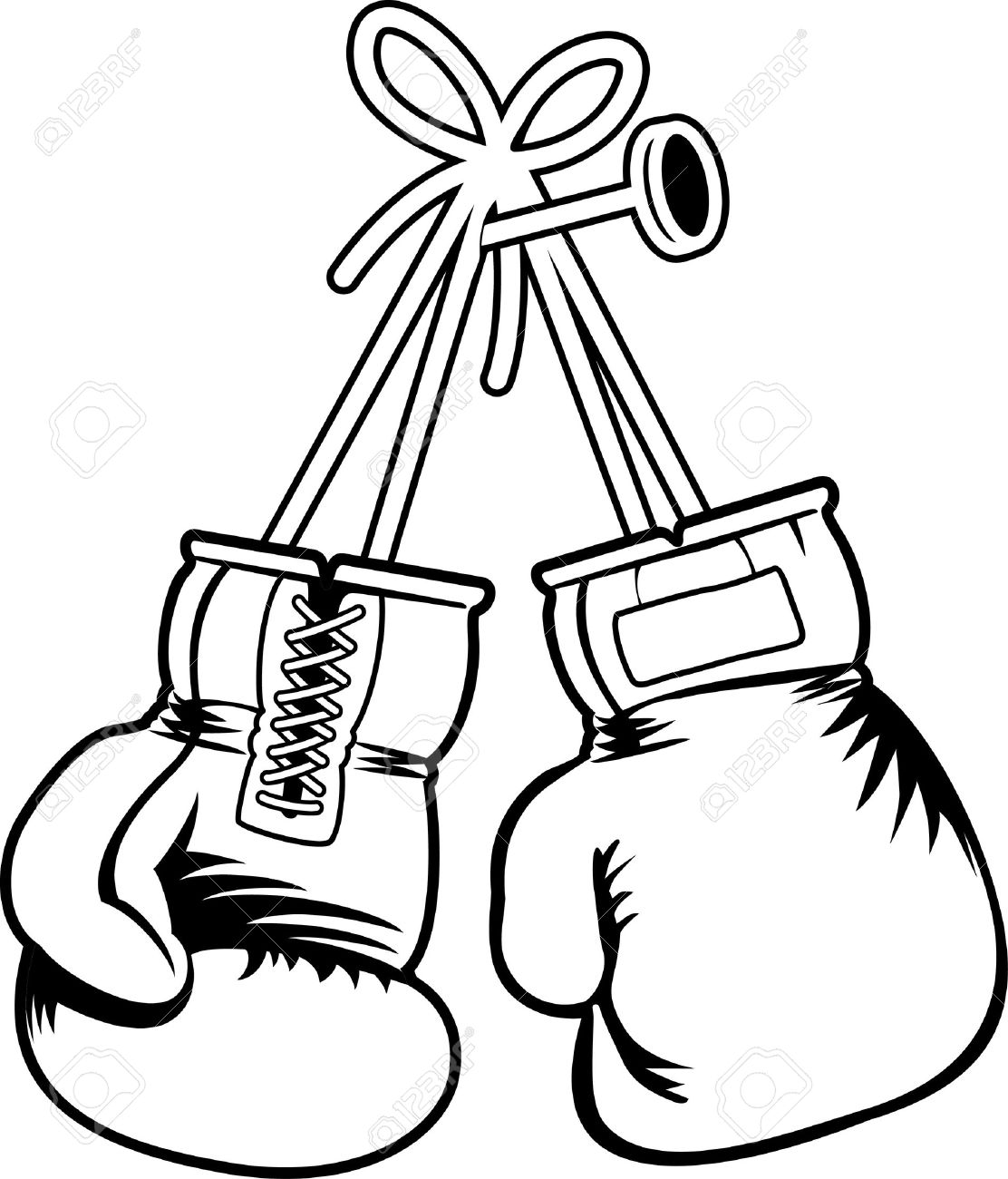 boxing clipart outline