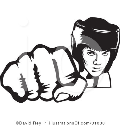 boxing clipart outline