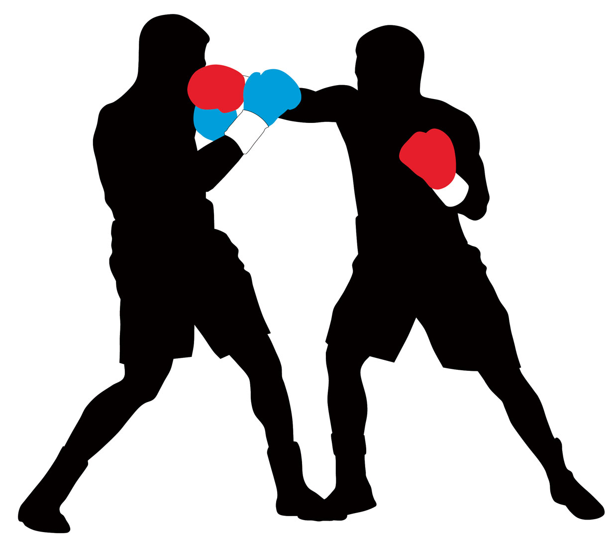 Boxing silhouette . Boxer clipart professional boxer