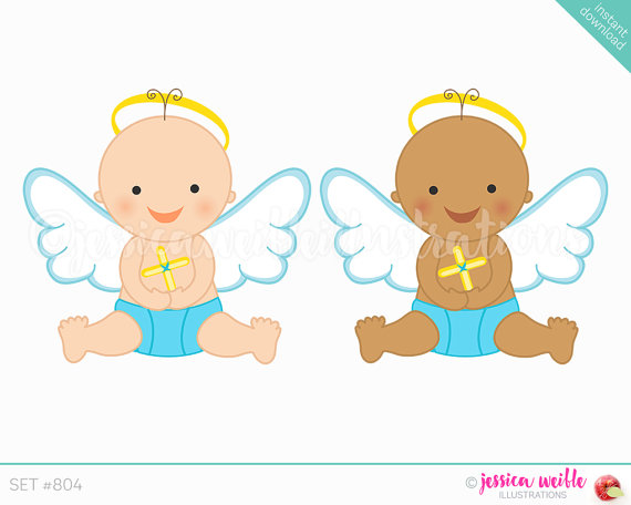 Instant download baby cute. Boy clipart angel