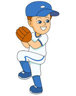 boy clipart baseball