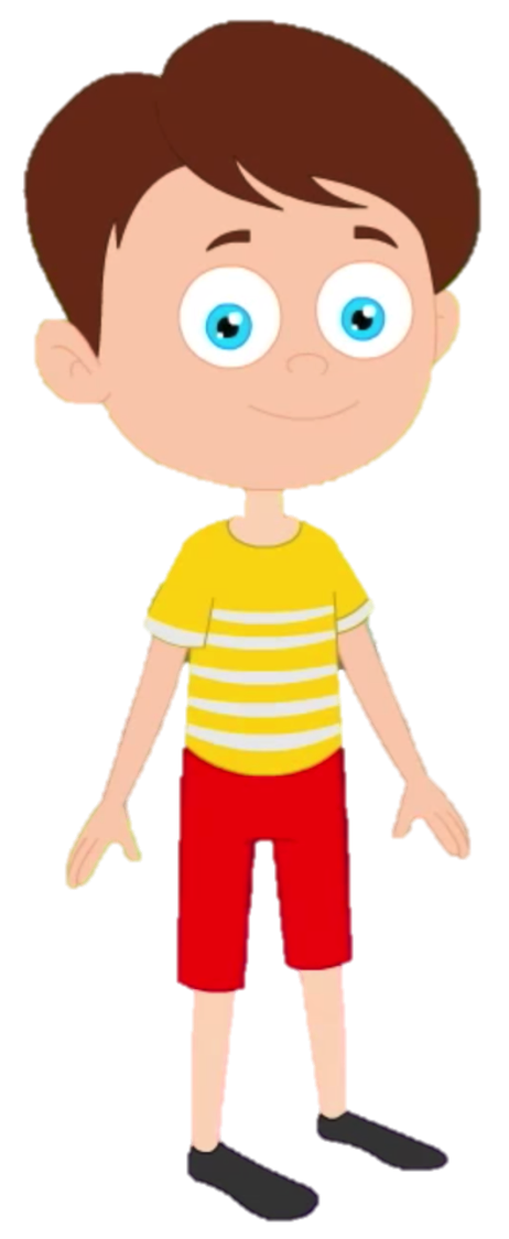 kind clipart brown haired boy