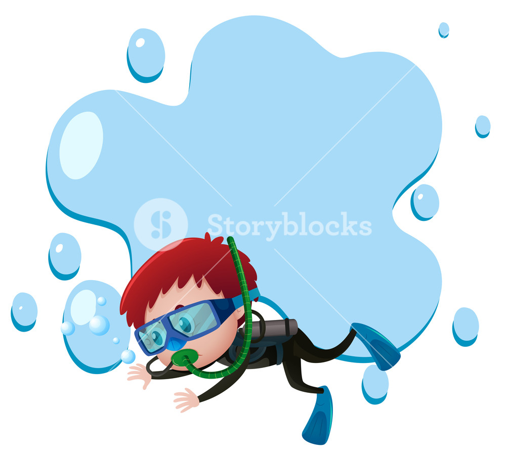 boy clipart diving