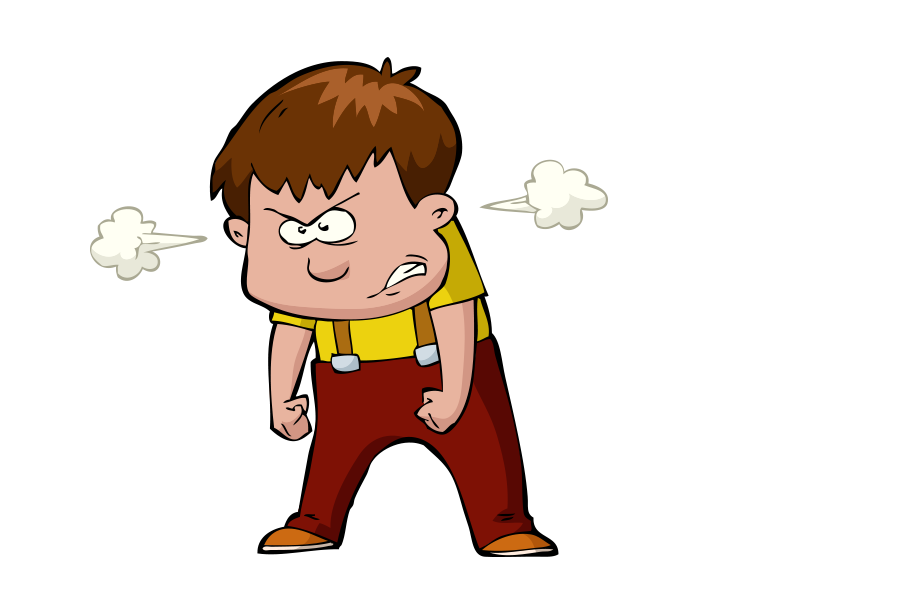 bully clipart angry