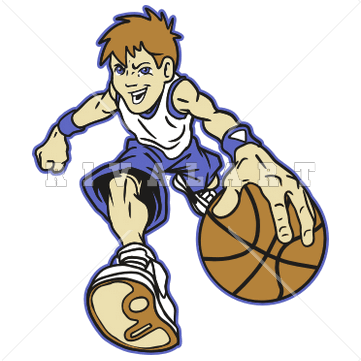 boys clipart basketball player