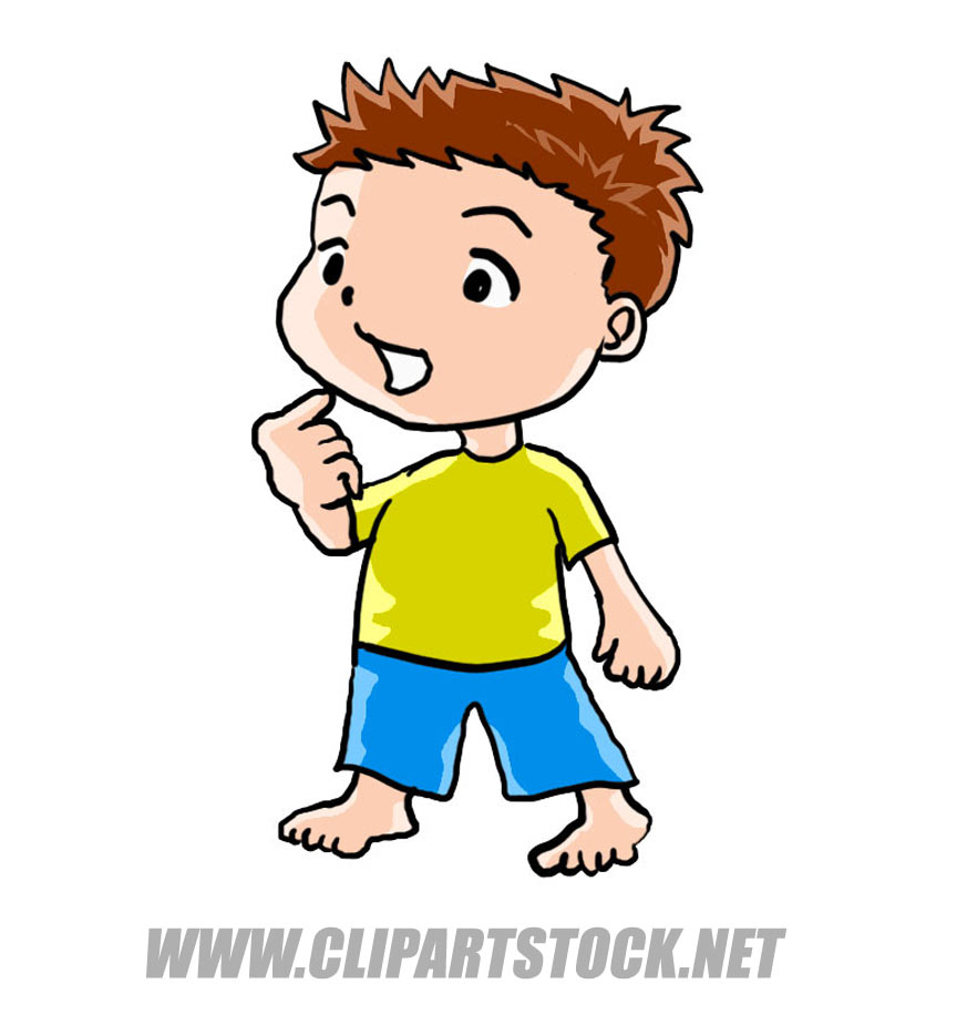toddler clipart one boy