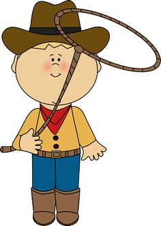 boys clipart cowboy