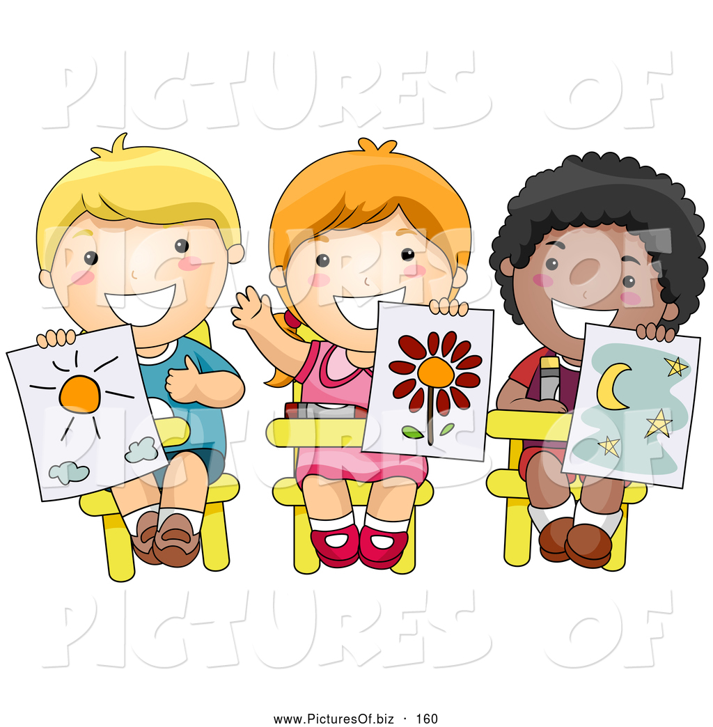 boys clipart painting